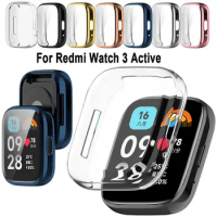 Soft Full Cover Protective Shell TPU Case For Redmi Watch 3 Active Bumper Screen Protector Accessories