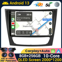 Android 13 Car Radio Multimedia Player For Mercedes Benz E-class W211 E200 E220 E300 E350 E240 E270 E280 CLS CLASS W219 Stereo