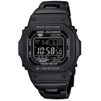 【CASIO 卡西歐】卡西歐G-SHOCK 太陽能電波鬧鈴電子錶-黑(GW-M5610BC-1)