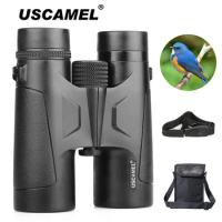 USCAMEL 10x42 Binoculars HD Outdoor Powerful Zoom Range Professional Waterproof BAK4 Telescope Hunting Shimmer Night Vision