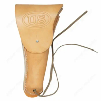 WANG1. WW2 US ARMY COLT 1911 M1916 BROWN LEATHER PISTOL HOLSTER MILITARY WAR REENACTMENTS
