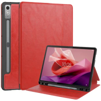 Smart Case For Lenovo Xiaoxin Pad Pro 12.7 Tab P12 TB-370FU Stand Cover with Pocket &amp; Auto Sleep/Wake Function Luxury PU Leather