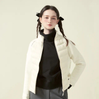 【ELLE ACTIVE】女款 輕量機能保暖羽絨外套-米白色(EA24A2W6103#91)