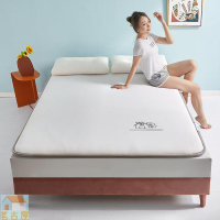 3D透氣針織布寬邊壓縮柔軟不變形床墊簡約素色高檔繡花輕奢臥室墊