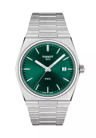 Tissot PRX Men's Grey Stainless Steel Bracelet and Green Dial Quartz Watch - T137.410.11.091.00