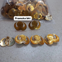 pin korpri peniti kuningan lapis resin 2,5cm bijian