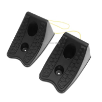 2X Wheel Chocks High Quality Skid Resist Rubber High Strength Car Stopper For Car SUV Truck Car Wheel Rubber Stop Slider Block