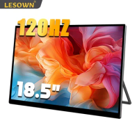 LESOWN 120Hz 18.5 inch 1920x1080 IPS USB-C LCD Touchscreen Portable Gaming Secondary Screen Monitor for Smart Phone Laptop PC