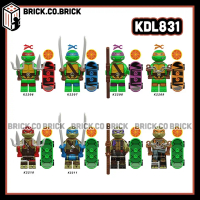 Ninja Rùa Đồ chơi Lắp ráp Nhân vật Minifigures Rùa Và Ván Trượt Mô hình Hiệp Sĩ Rùa Ninja KDL831