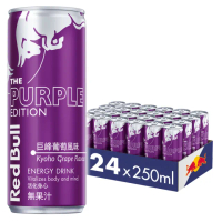 【Red Bull】紅牛風味系列能量飲料250mlx24入/箱(巨峰葡萄/野莓無糖任選)