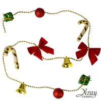 聖誕裝飾鍊珠條，聖誕節/聖誕樹/聖誕佈置/聖誕掛飾/裝飾/吊飾，X射線【X297052】
