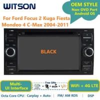 WITSON Android 13 Auto Stereo For Ford Focus 2 Kuga Fiesta Mondeo 4 C-Max 2004-2011 Carplay Navi Car Radio GPS Multimedia