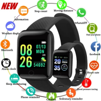 116plus Smartwatch Men Blood Pressure Women Heart Rate Fitness Tracker Bracelet Sport Smart Watch Girls Kids For IOS Android D13
