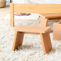 【AMOS 亞摩斯】大和日式防潮梯形塑木浴椅(浴椅 凳子 椅凳)