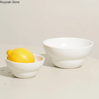 Japanese Style Vinegar Bowl Creative Nordic Minimalist White Rice Bowl Mini Bowl Small Bowl Dipping Saucer Tableware Supplies