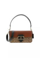 Coach Morgan 女士單肩包卡其色配棕色Ce560