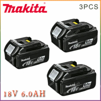 Makita 100%Original Lithium ion Rechargeable Battery 18V 6000mAh 18v drill Replacement Batteries BL1860 BL1830 BL1850 BL1860B