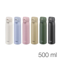 【中港虎牌】(樂潔上蓋)彈蓋型保溫杯-500mL(MKR-W050)-碳黑色