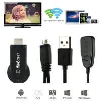 1080P HDMI-Compatible MiraScreen TV Stick Anycast Miracast DLNA Airplay WiFi Display Receiver Dongle For Windows Andriod iOS S02