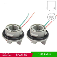 2pcs tự động dẫn bóng đá bắt buộc với 1156 Angled bau15s chữ Nữ đi P21W Adapter xe ánh sáng cơ sở