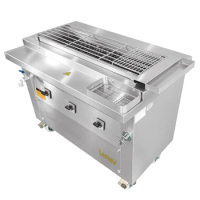 Lestov Large Commercial Meat BBQ Flat Grilling Machine for Barbecue Korean Restaurant