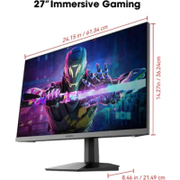 KOORUI 27 Inch Gaming Monitor - 240Hz QHD (2560x1440) Computer Monitor, AdaptiveSync
