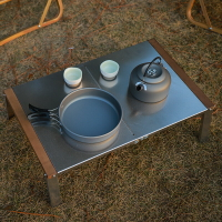 鋁合金折疊桌戶外露營野營帳篷桌便攜式茶幾休閑燒烤桌旅行桌