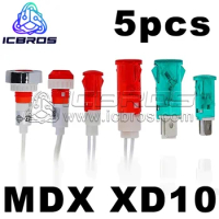 MDX-11A 14A Wired IndIcator XD10-3/6 Freezer Small Plastic Power Supply Working Signal Light 10mm XDN1 MDX-11A pin XD10-7