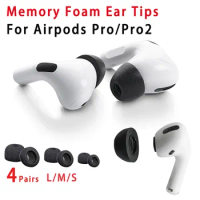 Memory Foam Ear Tips For Airpods Pro 2 1 Earbuds Cover Anti Noise Ear Plugs For Apple Air Pod Pods Pro Gen 2 Replacement Eartips