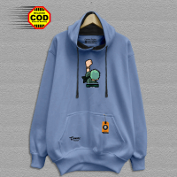 Jaket Sweater Cowok Cewek Distro Camoxs Project Hoodie Anime Pria Aesthetic Warna Abu Paralon Sablon