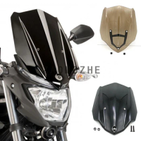 Motorcycle Accessories For YAMAHA MT 03 MT03 MT-03 2016 2017 Windshield WindScreen With Mount Holder