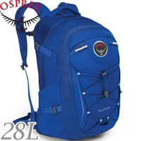 【OSPREY 美國 QUASAR 28 男款 藍 日用後背包】QUASAR 28/28L/電腦筆電背包/多功能/登山包/健行背包