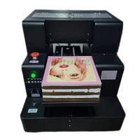 Automatic DTG Garment T-shirt Printer A4 Size Direct to Food Cake Printing Machine 6 Colors