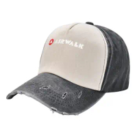 Airwalk Logo (White Text) Classic 2024 A Washed Baseball Cap Hat