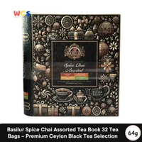 Basilur Spice Chai Assorted Tea Book 32 Tea Bags – Premium Ceylon Black Tea Selection