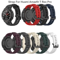 Watch Strap For Huami Amazfit T Rex Pro Strap Silicone Replacement Strap For Amazfit T Rex Strap