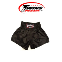 กางเกงมวย ทวินส์ Twins Special Muay Thai Shorts รุ่น TB-30 ใส่ได้ทั้งเด็กและผุ้ใหญ่ กางเกงสีดำล้วน