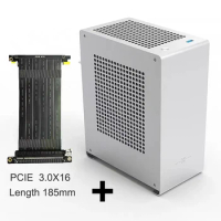 ZZAW A1P ITX Computer Case Aluminum Alloy Mini Small Chassis Air-cooled FLEX/1U Power for Gaming and Home Use