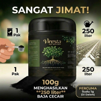 Viresta Soil Activator Fulvic Acid 95% Baja Penggalak Akar & Suburkan Tanah Tanaman 100g(USA Formula