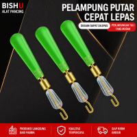 2 pcs kili kili karet Swivel Pelampung Putar 360 Anti Lilit | Pelampung Pancing Sensitif Strike Prem