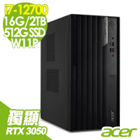 Acer 宏碁 Veriton VM4690G 商用電腦 (i7-12700/16G/2TB+512G SSD/RTX3050-6G/W11P)