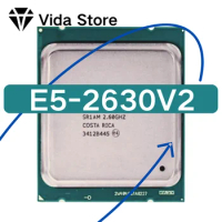 Used Xeon E5 2630 V2 E5-2630V2 E5 2630V2Processor 2.6GHz 15M Cache LGA 2011 SR1AM E5-2630 V2 Server CPU