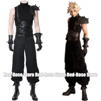 (In Stock) Final Fantasy VII 7 Cosplay Cloud Strife Cosplay Costume Outfit Uniform Full Suit Halloween Party Costumes