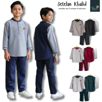 Tabina Setelan Koko Kurta Anak Sampai Remaja Lengan Panjang Seri Khalid Katun Madina mix Toyobo