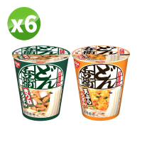 【NISSIN 日清】咚兵衛杯裝烏龍麵 6杯組 杯麵(日式油豆腐/天婦羅 日清泡麵)