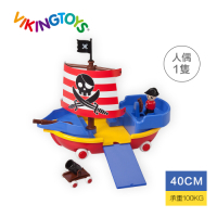 【瑞典 Viking toys】維京玩具 探險海盜船-40cm 81595(幼兒玩具車)