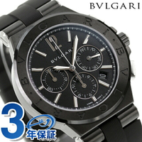 ブルガリ 時計 品牌 BVLGARI ディアゴノ ウルトラネロ 自動巻き クロノグラフ DG42BBSCVDCH 手錶 記念品