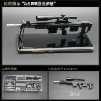 1/6 DSR-1 MODO Sniper Rifle Model for 12" Action Figure Doll Toys