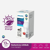Philips Radiantline Emergency Ledbulb 13W 6500K Free 1 Lampu Terlaris