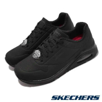 Skechers 休閒鞋 Uno SR 寬楦 全黑 氣墊 工作鞋 制鞋 防滑防油 女鞋 108021WBLK